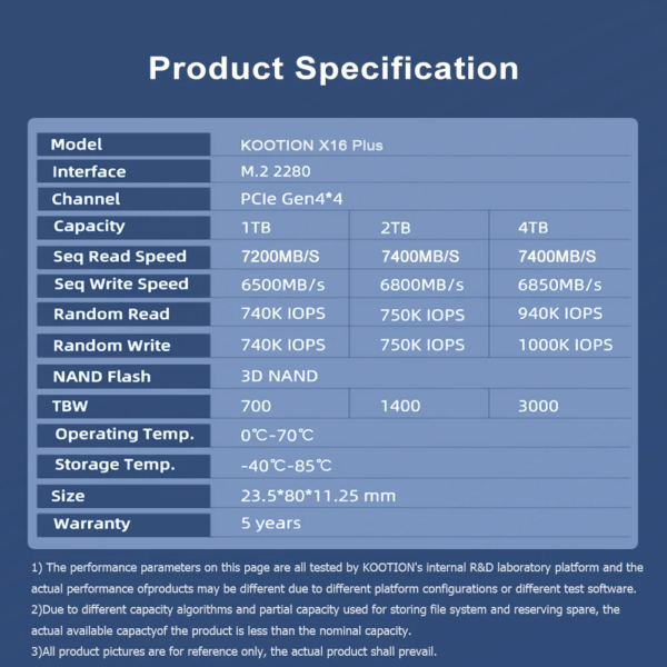 SSD M2 Kootion z16plus NVME - Image 6