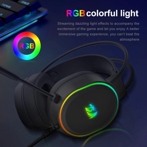 REDRAGON G588 RGB fone de ouvido, 7.1 USB surround - Image 5