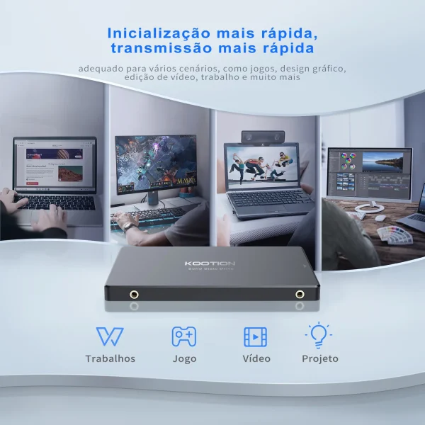 KOOTION X12 Sata SSD Drive 2TB 1TB 512GB 256GB Unidade de disco rígido HDD 2.5 "Sata3 Unidade de estado sólido HD interna para laptop desktop - Image 5